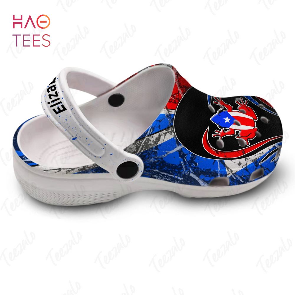 Merchidea Coqui Puerto Rico Flag Crocs Crocband Clogs Shoes Comfortable For Men Women and Kids