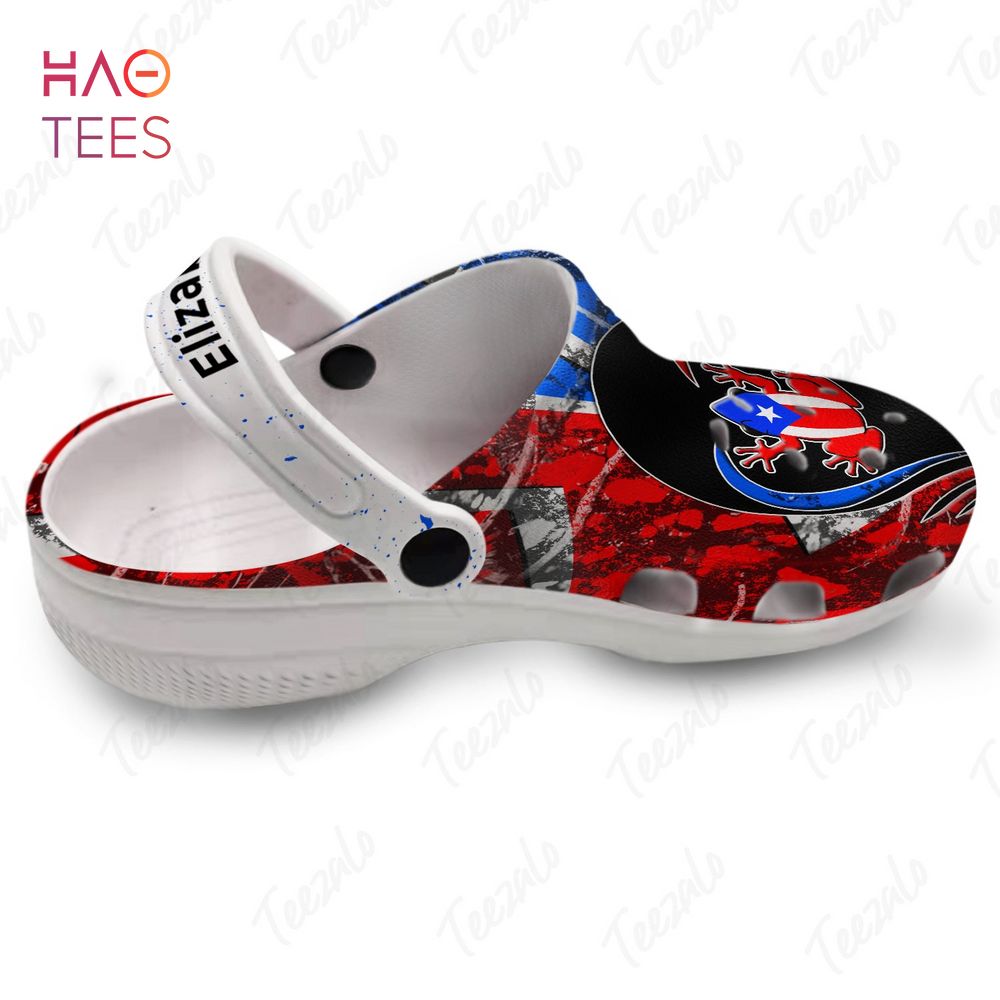 Merchidea Coqui Puerto Rico Flag Crocs Crocband Clogs Shoes Comfortable For Men Women and Kids