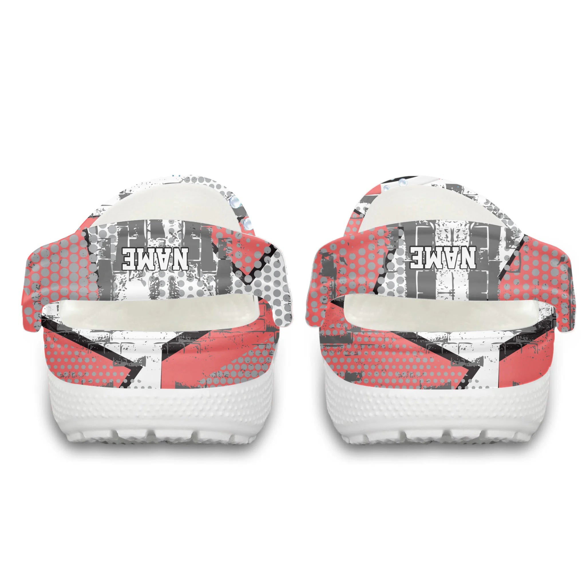 Merchidea Coral Graffiti Swimming Sport Crocs Crocband Clogs Shoes Comfortable For Men Women and Kids