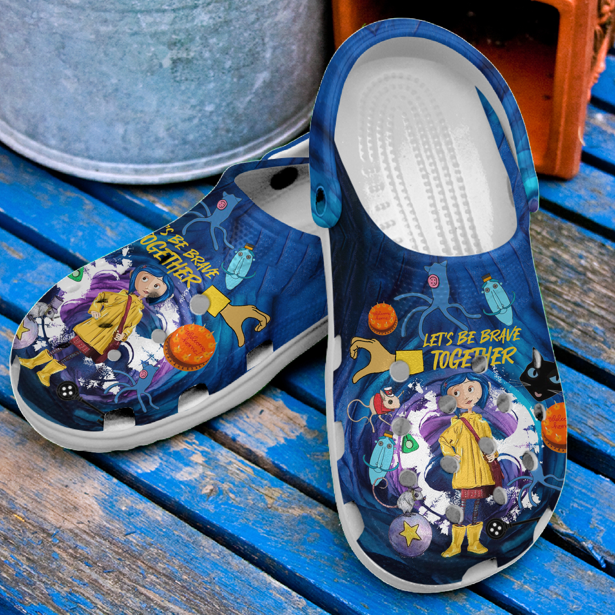 Merchidea Coraline Cartoon Crocs Crocband Clogs Shoes Comfortable For Men Women and Kids