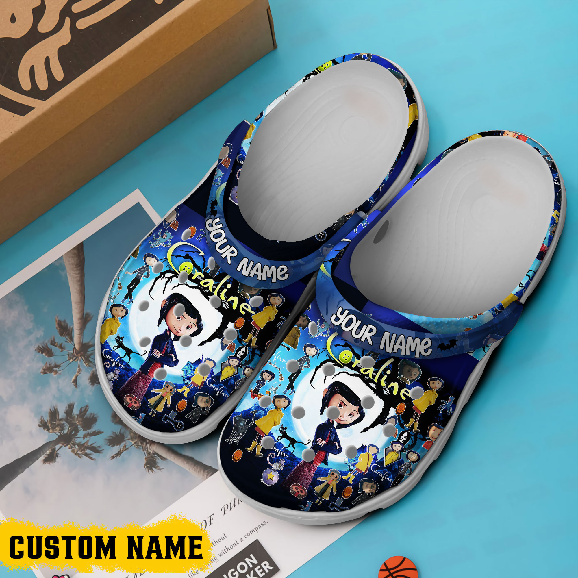 Merchidea Coraline Cartoon Crocs Crocband Clogs Shoes Comfortable For Men Women and Kids