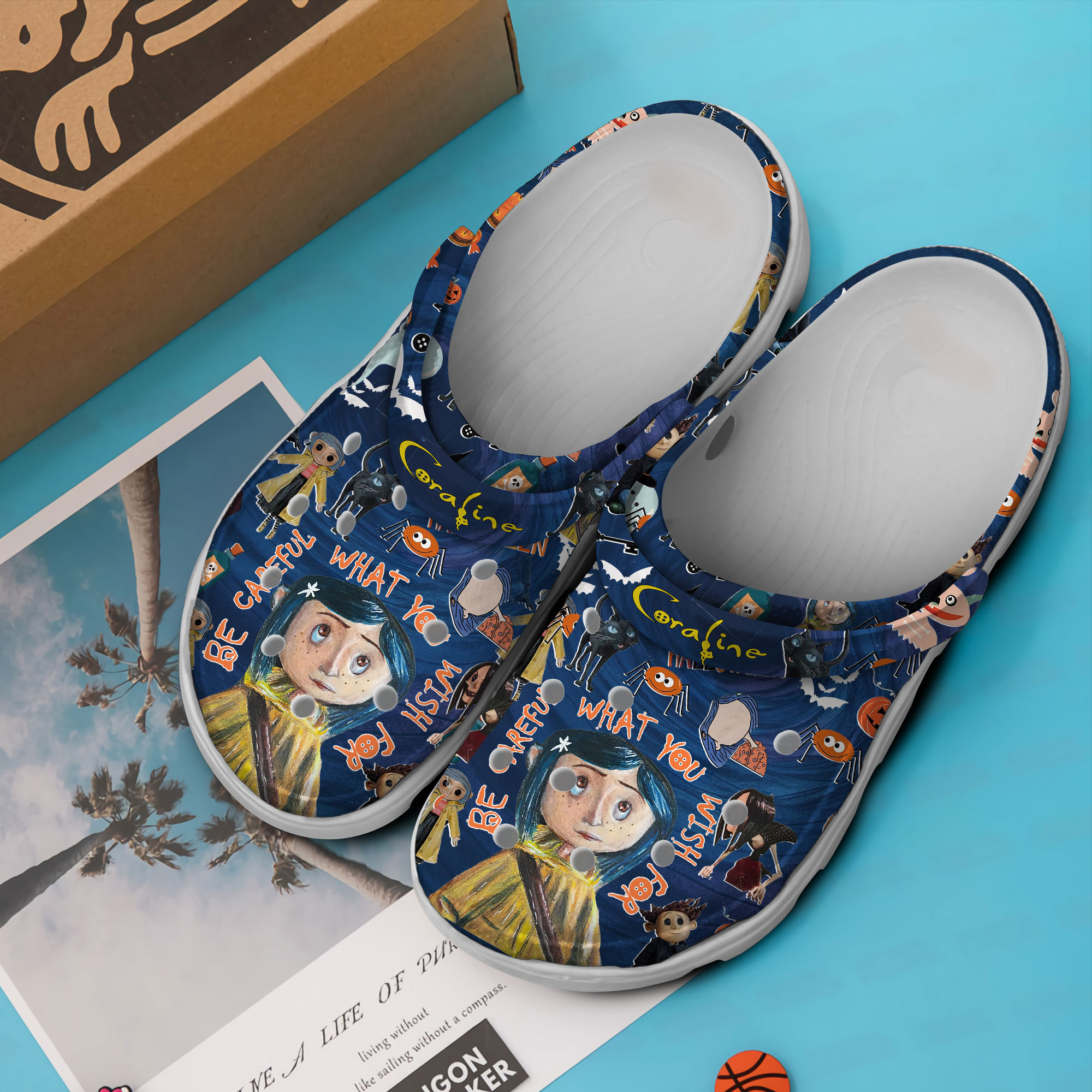 Merchidea Coraline Cartoon Crocs Crocband Clogs Shoes Comfortable For Men Women and Kids