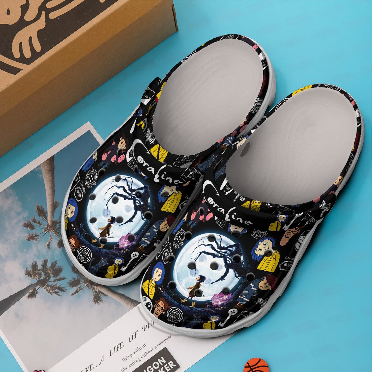 Merchidea Coraline Cartoon Crocs Crocband Clogs Shoes Comfortable For Men Women and Kids