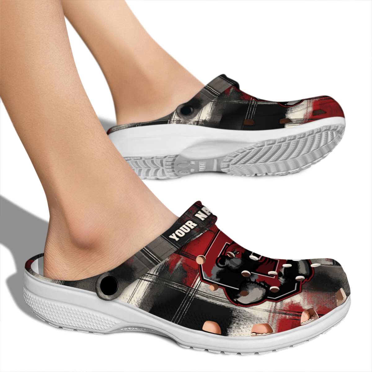 Merchidea Cornell Big Red NCAA Sport Crocs Crocband Clogs Shoes Comfortable For Men Women and Kids