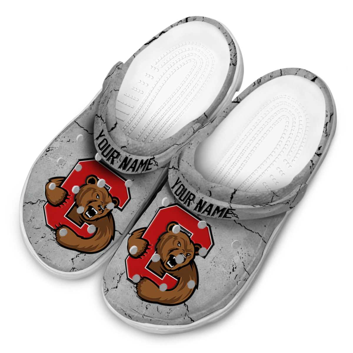 Merchidea Cornell Big Red NCAA Sport Crocs Crocband Clogs Shoes Comfortable For Men Women and Kids
