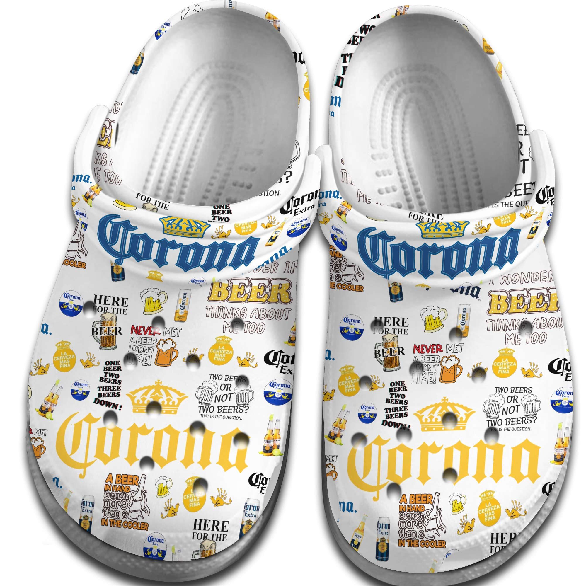Merchidea Corona Beer Beer Crocs Crocband Clogs Shoes Comfortable For Men Women and Kids