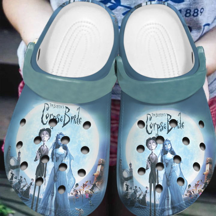 Merchidea Corpse Bride Movie Crocs Crocband Clogs Shoes Comfortable For Men Women and Kids