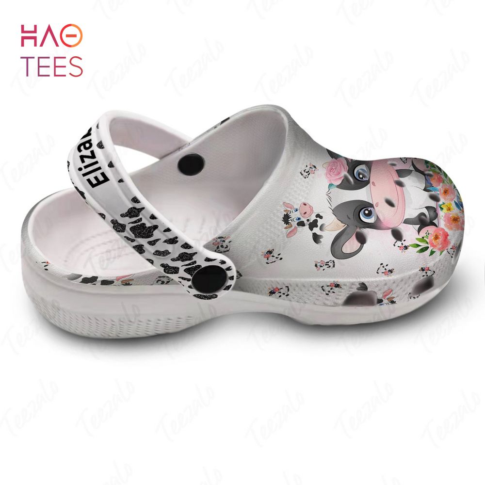 Merchidea Cow Cute Animal Crocs Crocband Clogs Shoes Comfortable For Men Women and Kids
