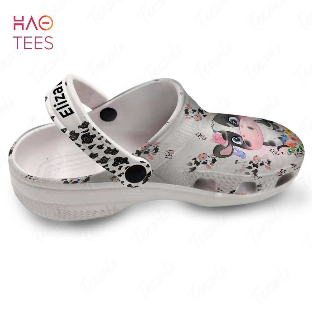 Merchidea Cow Cute Animal Crocs Crocband Clogs Shoes Comfortable For Men Women and Kids