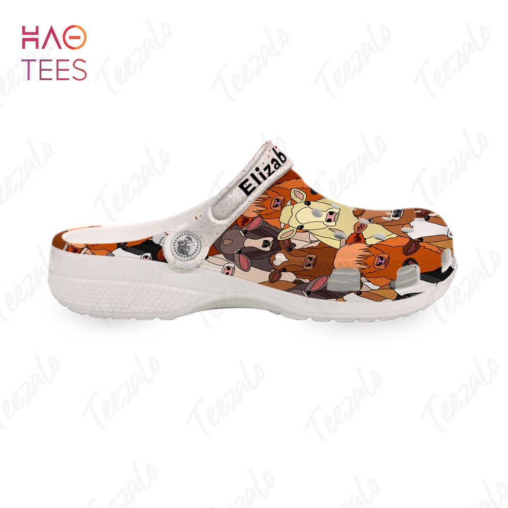 Merchidea Cow Face Animal Crocs Crocband Clogs Shoes Comfortable For Men Women and Kids