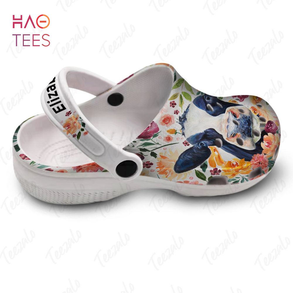 Merchidea Cow Flower Animal Crocs Crocband Clogs Shoes Comfortable For Men Women and Kids