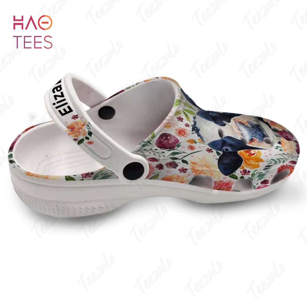 Merchidea Cow Flower Animal Crocs Crocband Clogs Shoes Comfortable For Men Women and Kids