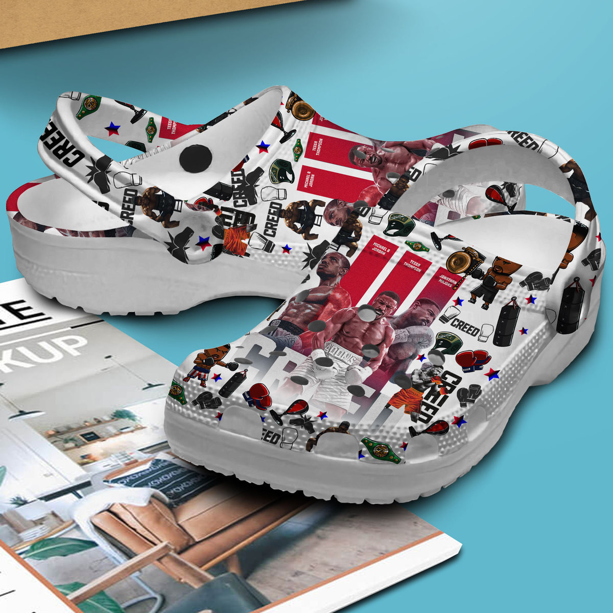 Merchidea Creed III Movie Crocs Crocband Clogs Shoes Comfortable For Men Women and Kids