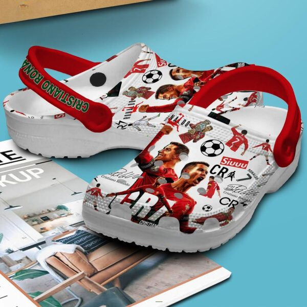 Merchidea Cristiano Ronaldo CR7 Sport Crocs Crocband Clogs Shoes Comfortable For Men Women and Kids