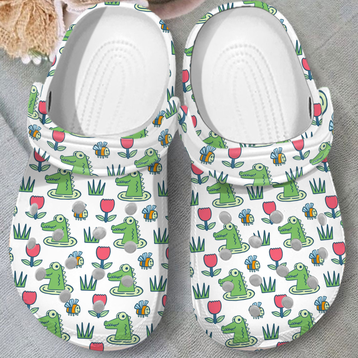 Merchidea Crocodile Animal Crocs Crocband Clogs Shoes Comfortable For Men Women and Kids