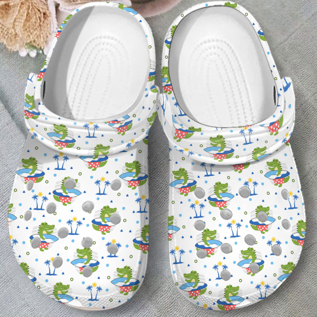 Merchidea Crocodile Animal Crocs Crocband Clogs Shoes Comfortable For Men Women and Kids