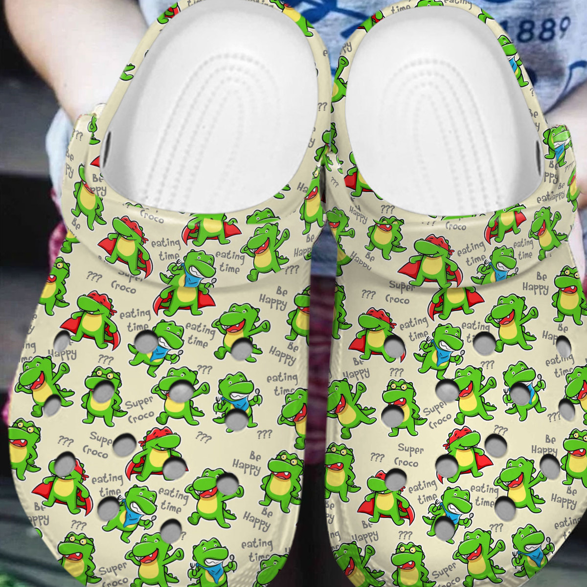 Merchidea Crocodile Animal Crocs Crocband Clogs Shoes Comfortable For Men Women and Kids