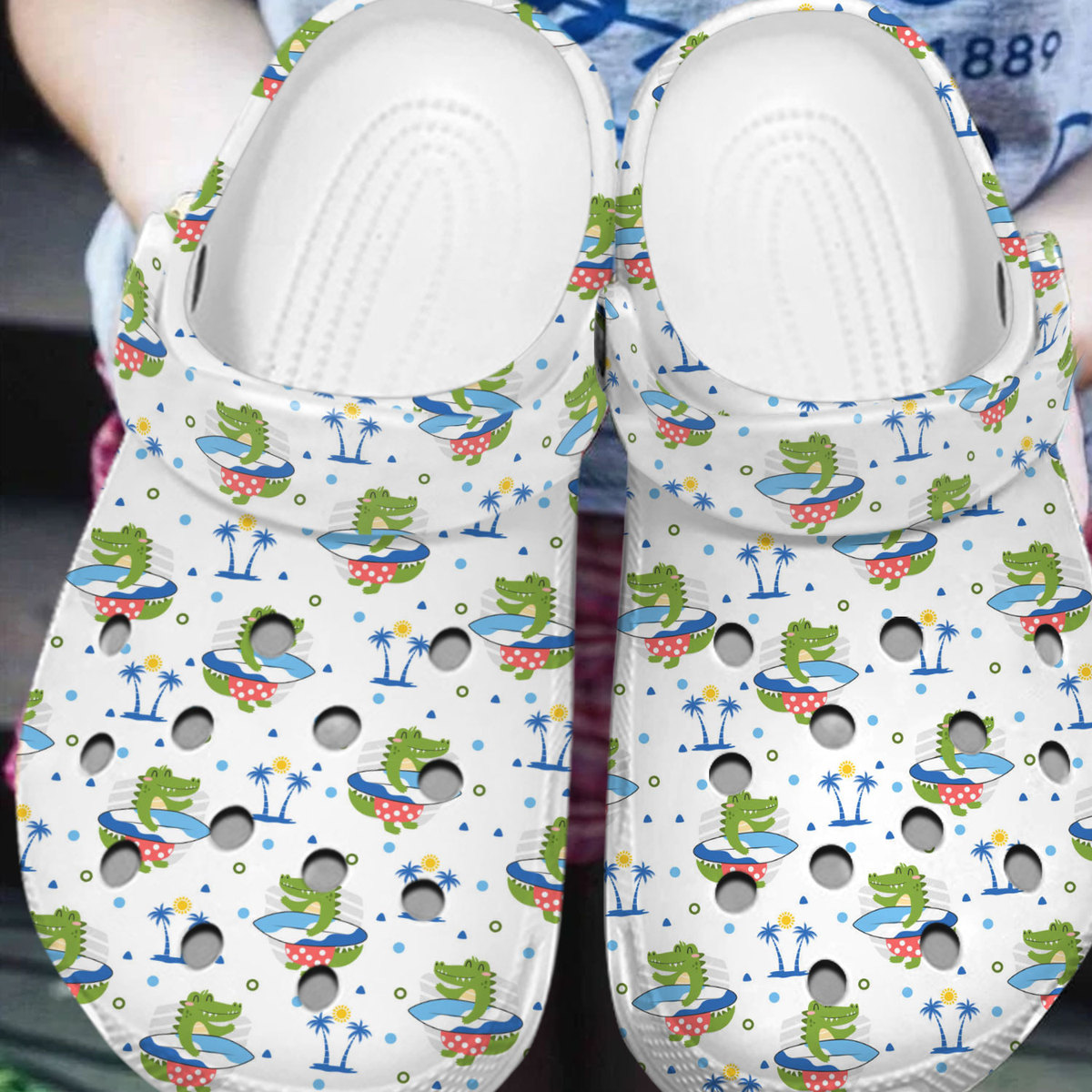 Merchidea Crocodile Animal Crocs Crocband Clogs Shoes Comfortable For Men Women and Kids