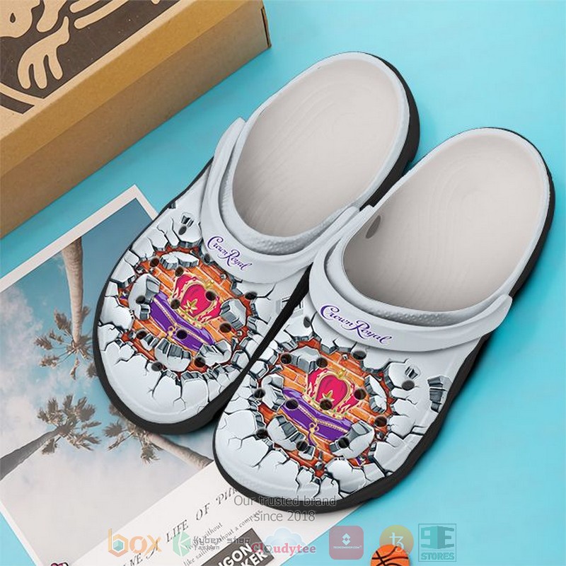 Merchidea Crown Royal Crocs Crocband Clogs Shoes Comfortable For Men Women and Kids