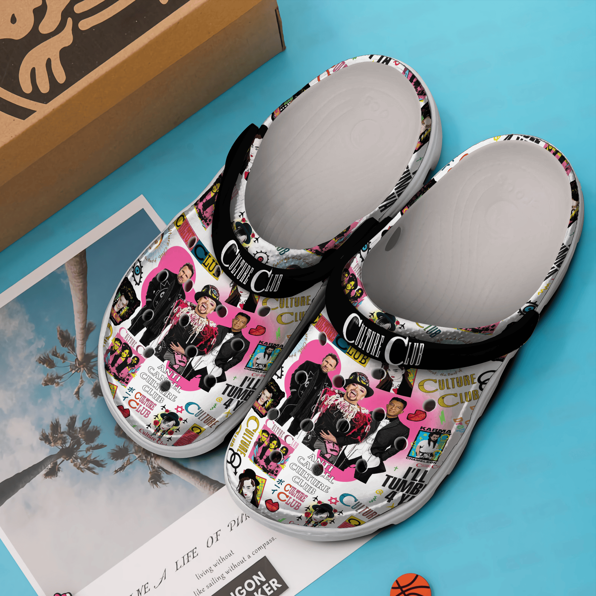 Merchidea Culture Club Music Crocs Crocband Clogs Shoes Comfortable For Men Women and Kids