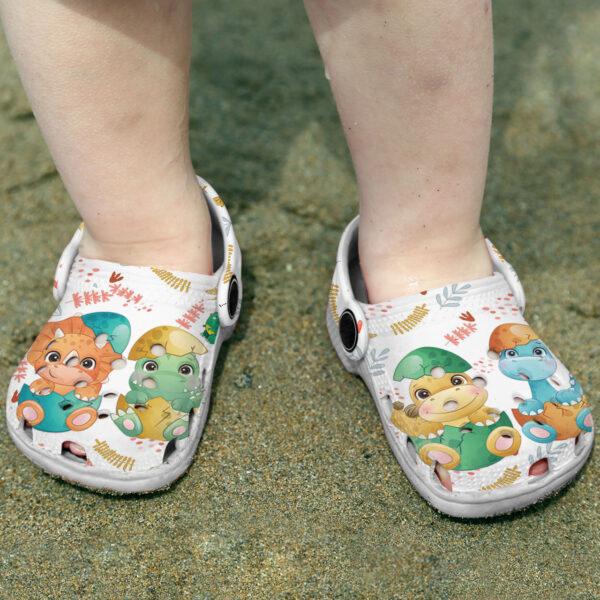 Merchidea Cute Dinosaur Crocs Crocband Clogs Shoes Comfortable For Men Women and Kids