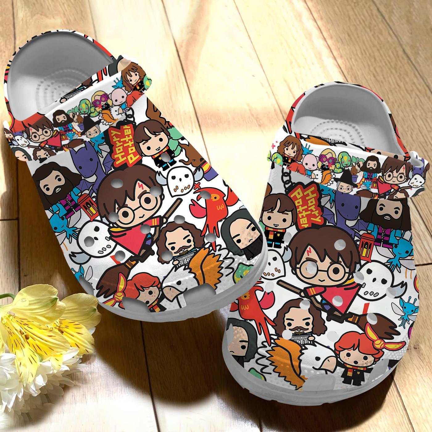Merchidea Cute Harry Potter Characters Movie Crocs Crocband Clogs Shoes Comfortable For Men Women and Kids