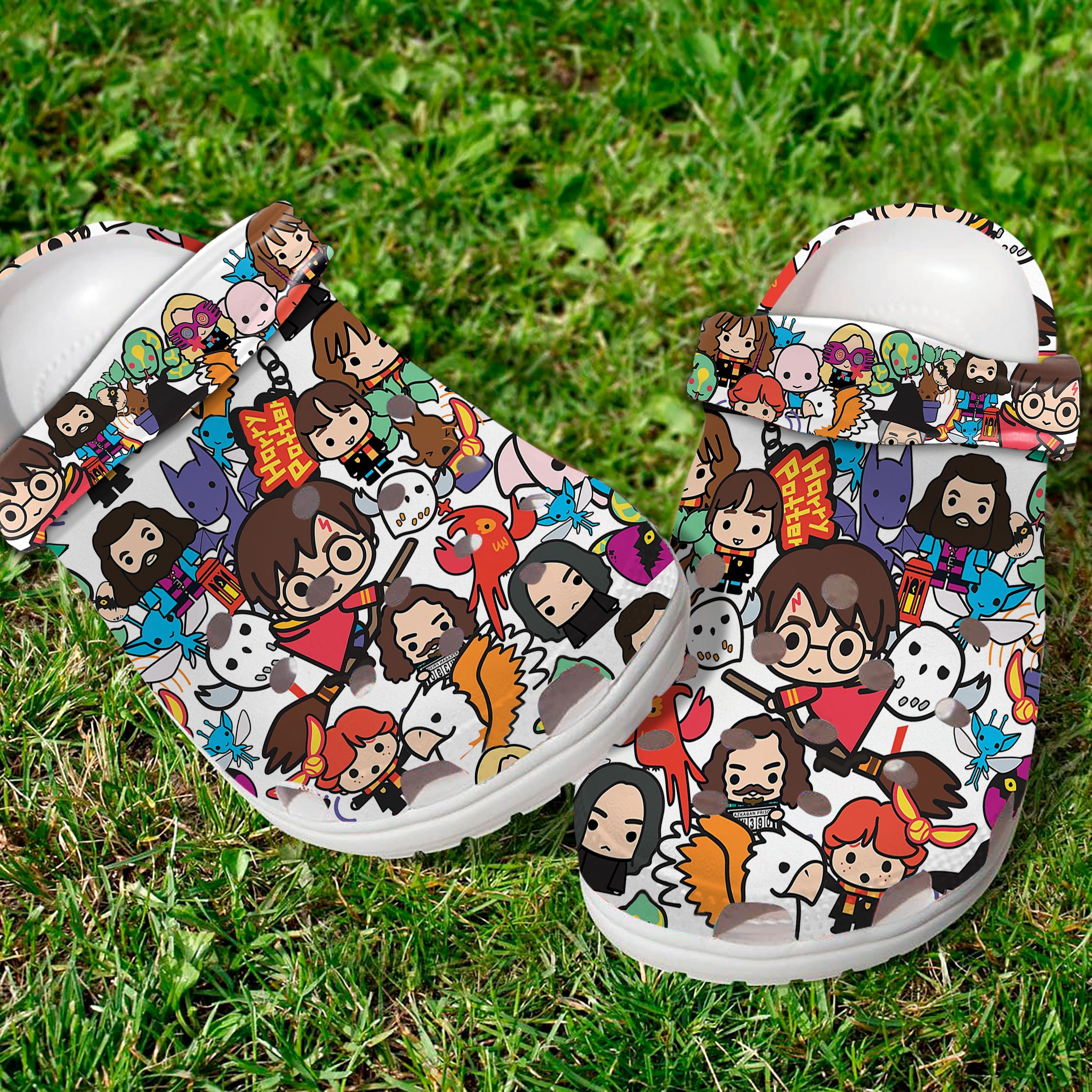 Merchidea Cute Harry Potter Characters Movie Crocs Crocband Clogs Shoes Comfortable For Men Women and Kids