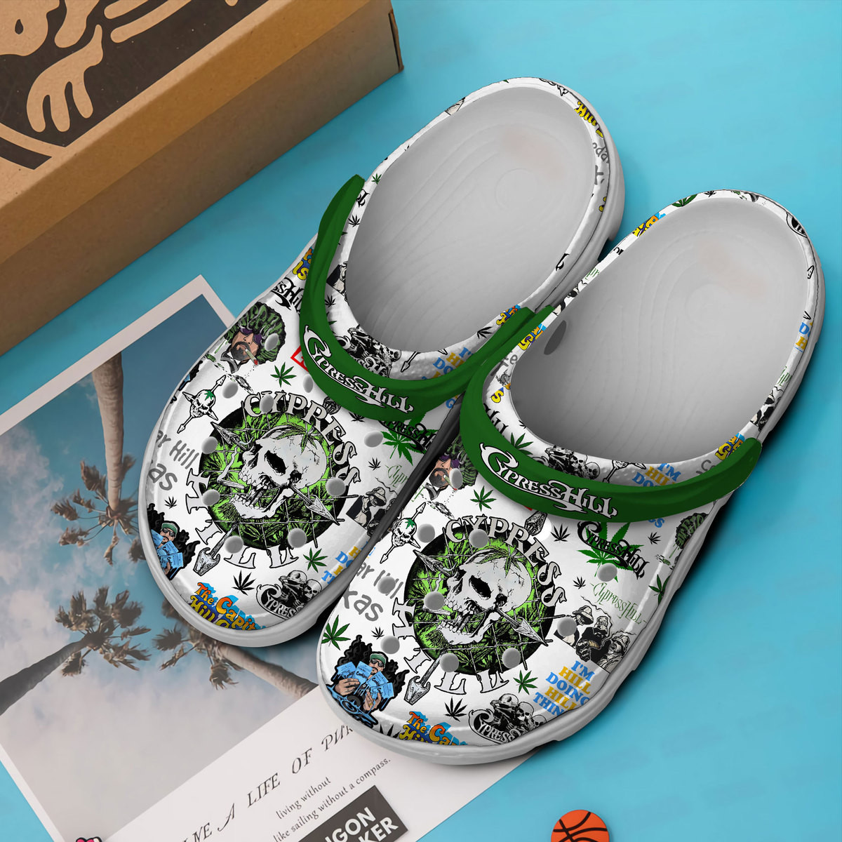 Merchidea Cypress Hill Music Crocs Crocband Clogs Shoes Comfortable For Men Women and Kids