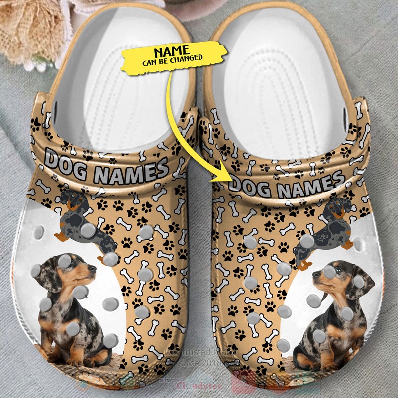 Merchidea Dachshund Cute Dog Animal Crocs Crocband Clogs Shoes Comfortable For Men Women and Kids