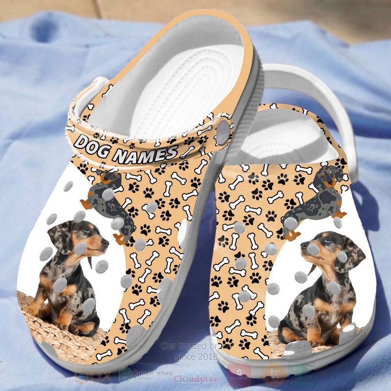Merchidea Dachshund Cute Dog Animal Crocs Crocband Clogs Shoes Comfortable For Men Women and Kids