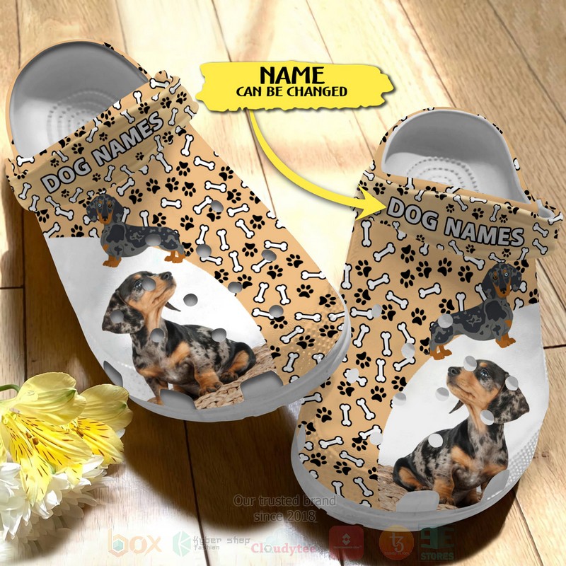 Merchidea Dachshund Cute Dog Animal Crocs Crocband Clogs Shoes Comfortable For Men Women and Kids