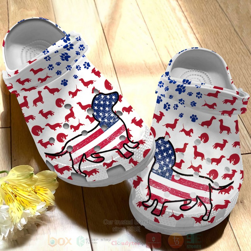 Merchidea Dachshund Dog Lovers Animal Crocs Crocband Clogs Shoes Comfortable For Men Women and Kids