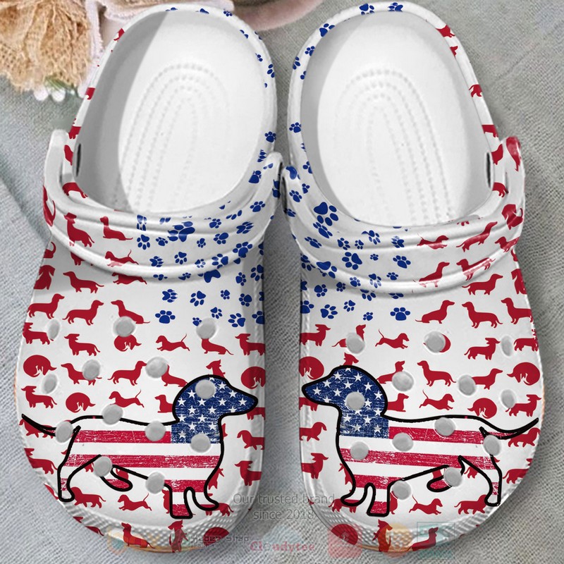 Merchidea Dachshund Dog Lovers Animal Crocs Crocband Clogs Shoes Comfortable For Men Women and Kids