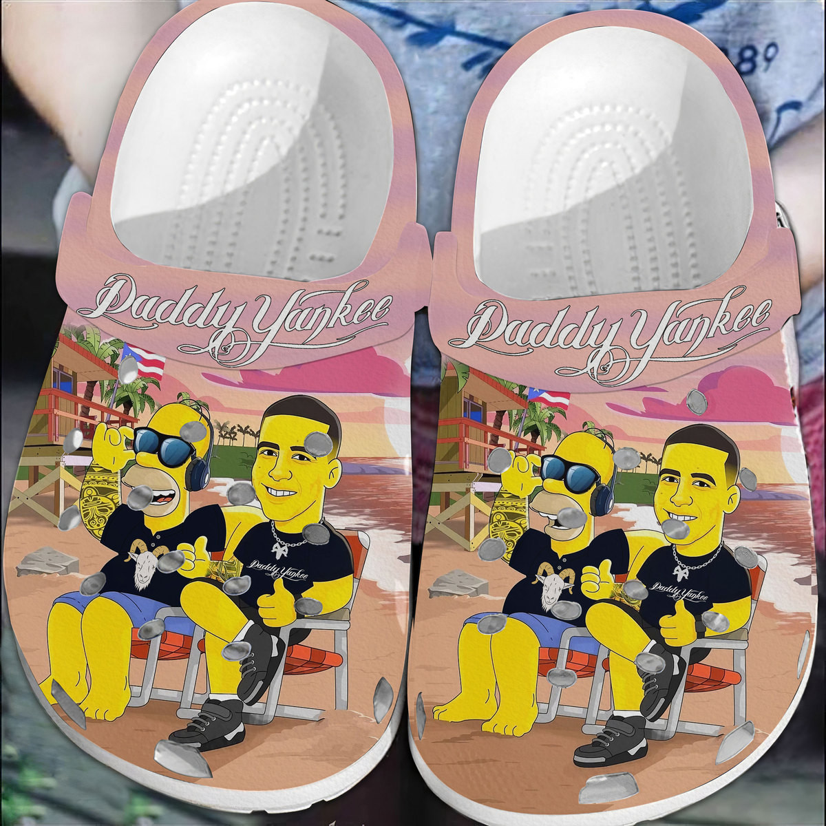 Merchidea Daddy Yankee Music Crocs Crocband Clogs Shoes Comfortable For Men Women and Kids