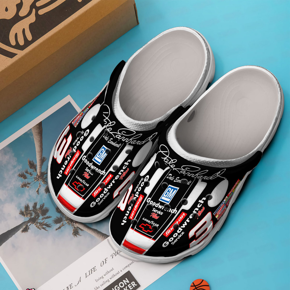 Merchidea Dale Earnhardt NASCAR Sport Crocs Crocband Clogs Shoes Comfortable For Men Women and Kids