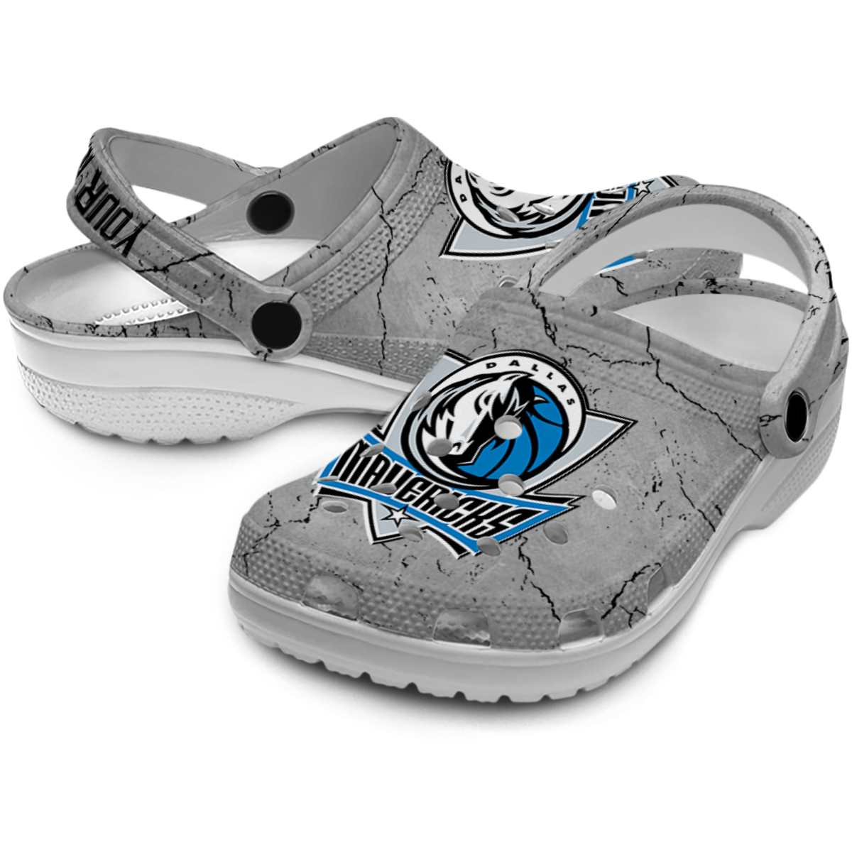 Merchidea Dallas Mavericks NBA Sport Crocs Crocband Clogs Shoes Comfortable For Men Women and Kids