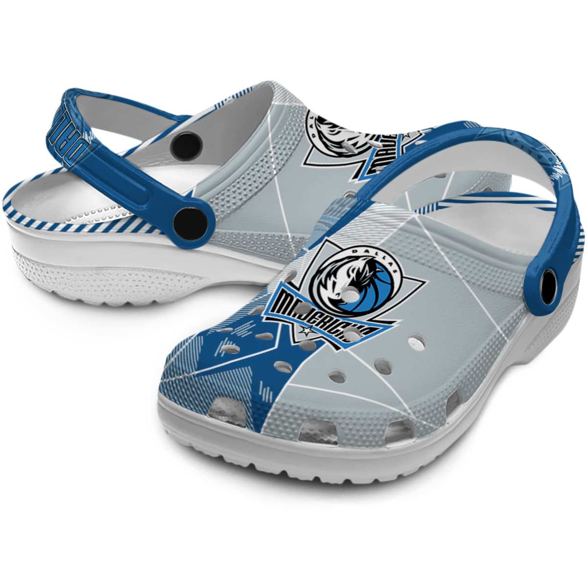 Merchidea Dallas Mavericks NBA Sport Crocs Crocband Clogs Shoes Comfortable For Men Women and Kids
