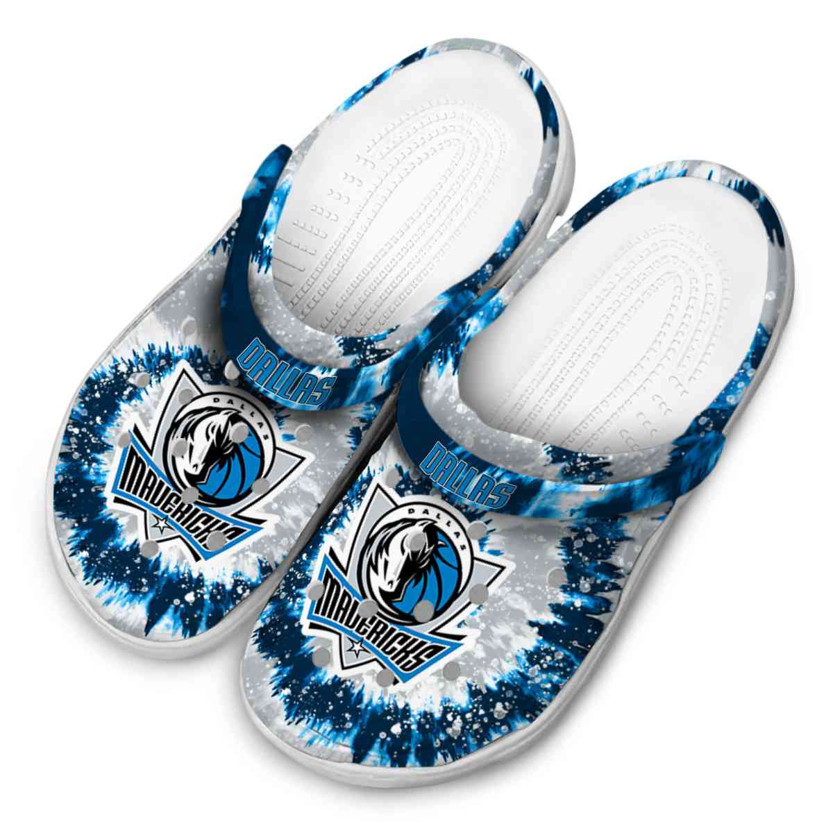 Merchidea Dallas Mavericks NBA Sport Crocs Crocband Clogs Shoes Comfortable For Men Women and Kids