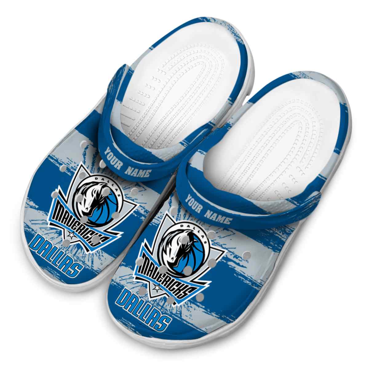 Merchidea Dallas Mavericks NBA Sport Crocs Crocband Clogs Shoes Comfortable For Men Women and Kids