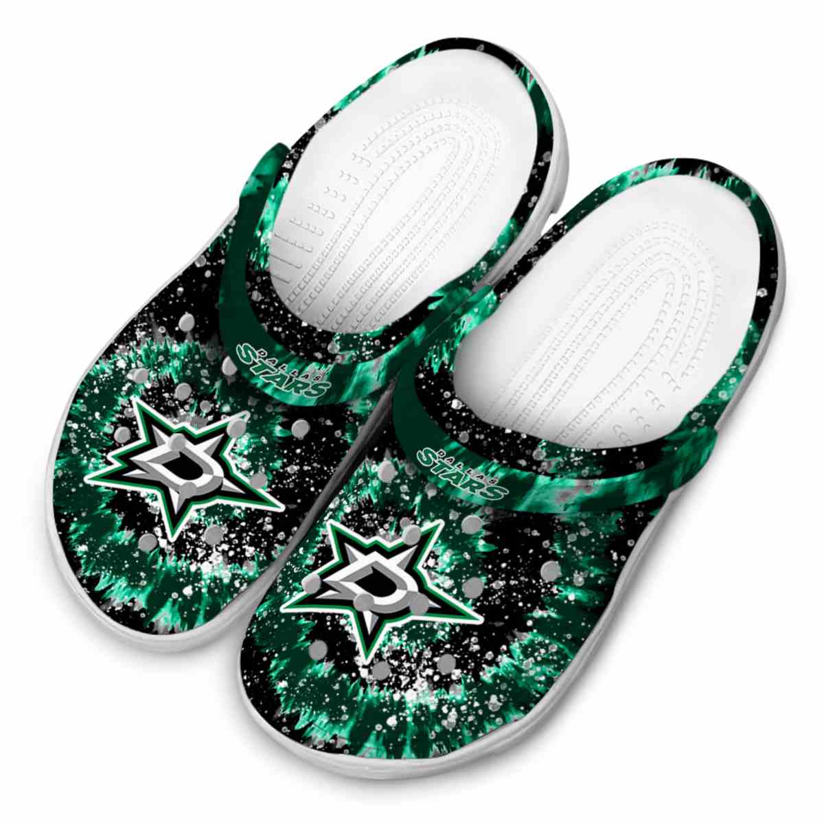 Merchidea Dallas Stars NHL Sport Crocs Crocband Clogs Shoes Comfortable For Men Women and Kids