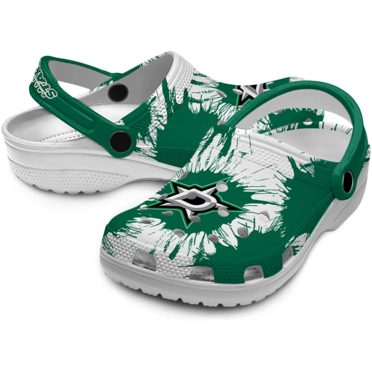 Merchidea Dallas Stars NHL Sport Crocs Crocband Clogs Shoes Comfortable For Men Women and Kids