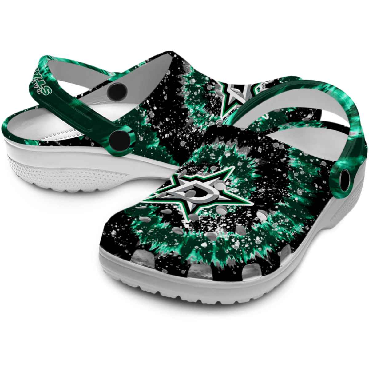 Merchidea Dallas Stars NHL Sport Crocs Crocband Clogs Shoes Comfortable For Men Women and Kids