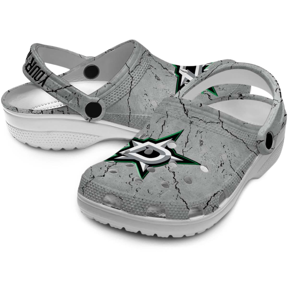 Merchidea Dallas Stars NHL Sport Crocs Crocband Clogs Shoes Comfortable For Men Women and Kids