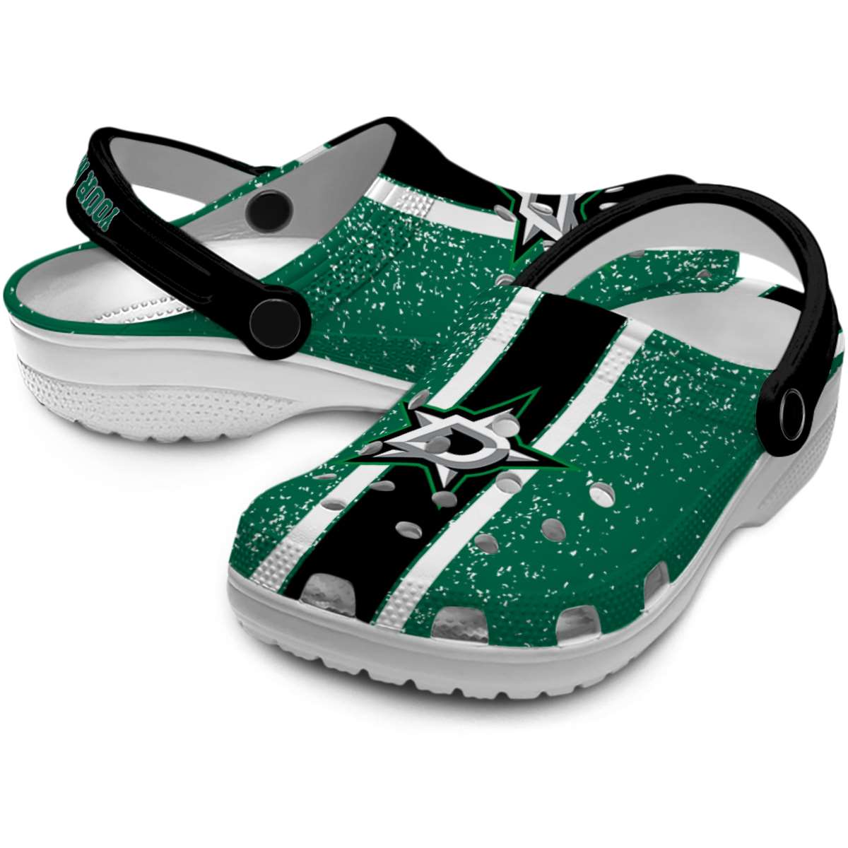Merchidea Dallas Stars NHL Sport Crocs Crocband Clogs Shoes Comfortable For Men Women and Kids