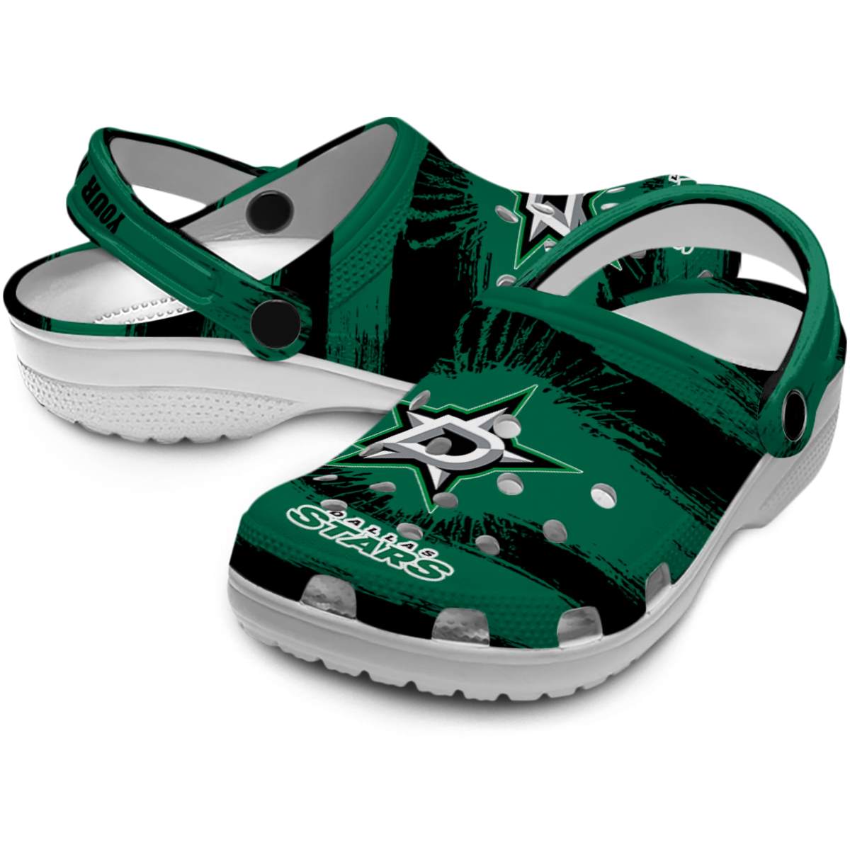 Merchidea Dallas Stars NHL Sport Crocs Crocband Clogs Shoes Comfortable For Men Women and Kids
