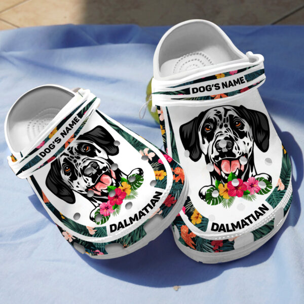 Merchidea Dalmatian Dog Crocs Crocband Clogs Shoes Comfortable For Men Women and Kids
