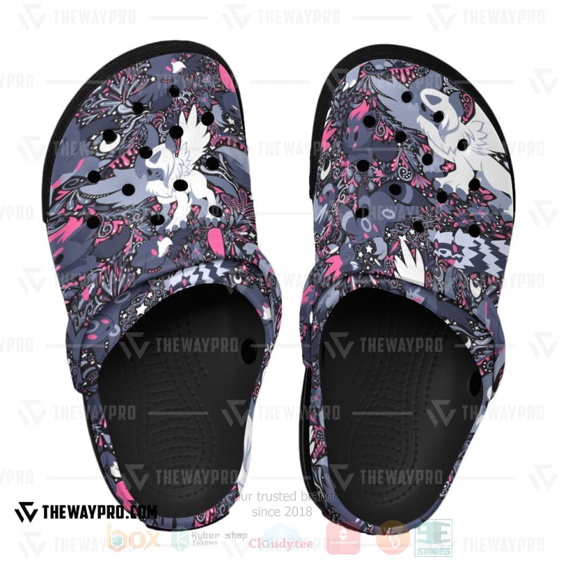 Merchidea Dark Pokemon Anime Crocs Crocband Clogs Shoes Comfortable For Men Women and Kids