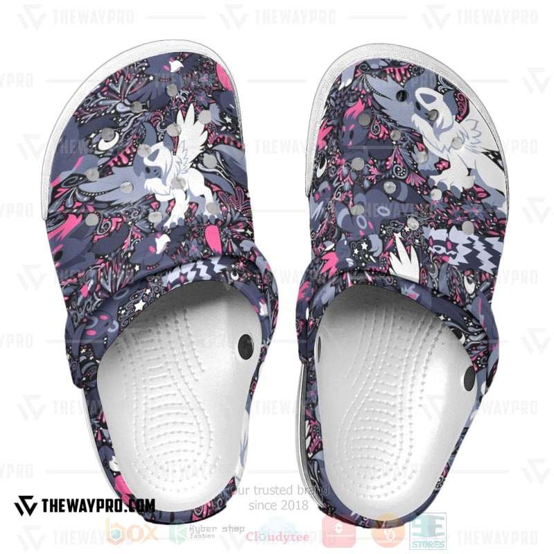 Merchidea Dark Pokemon Anime Crocs Crocband Clogs Shoes Comfortable For Men Women and Kids