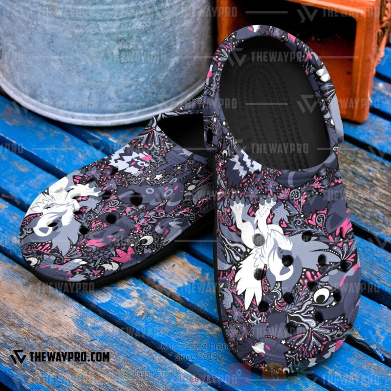 Merchidea Dark Pokemon Anime Crocs Crocband Clogs Shoes Comfortable For Men Women and Kids