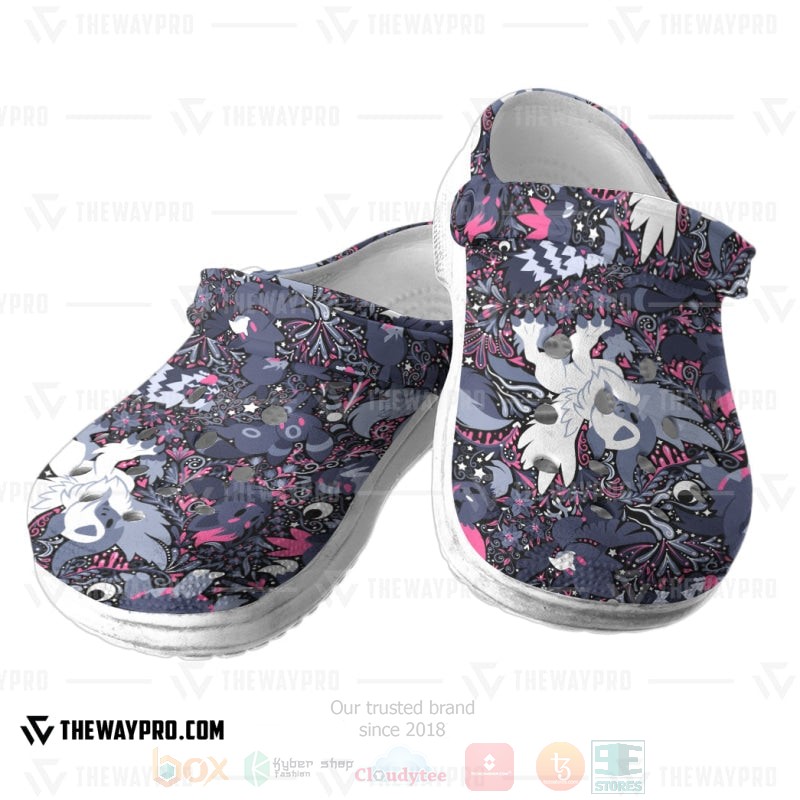 Merchidea Dark Pokemon Anime Crocs Crocband Clogs Shoes Comfortable For Men Women and Kids